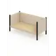 Кровать Solarius Тахта сплошное основание 90 x 101 x 190 см дерево цвет бежевый;черный оникс