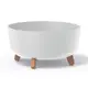 Кашпо Gracia low Prosperplast d 38 см 19 см 14.3 л полипропилен белый на ножках