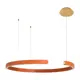 Светильник подвесной светодиодный Loft It Ring 10025-600 orange 7.8 м² теплый белый (желтый) свет цвет золото/оранжевый
