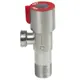 Кран шаровой угловой СТМ CASB1212 DN15 PN16 1/2" НР нержавеющая сталь ручка флажок