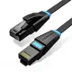 Патч-корд Vention прямой UTP cat.6 RJ45 3 м плоский черный IBJBI