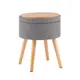 Пуф рогожка Stool Group Store Woody HS-WL14 V18, 36x45 см, цвет серый