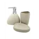 Комплект настольный Bath Plus Sabbia SET3: дозатор для жидкого мыла, мыльница, стакан для зубных щеток