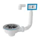 Сифон для раковины Aquanova D40 мм белый PL1039