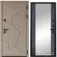 Входная дверь Diva 97/1 205x86см правый цвет Д15 венге/дуб натуральный с зеркалом