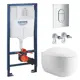 Комплект инсталляция с унитазом Grohe NW0164/S цвет белый
