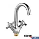 Смеситель для кухни Kevon KV38256 поворотный излив 13.6 см цвет хром