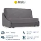 Раскладной диван Beneli с ящиком 163x96x108 см велюр цвет темно-серый