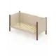 Кровать Solarius Тахта реечное основание tahta-obiv-spin-beg80-180temd 90 x 101 x 190 см дерево цвет бежевый/темный дуб
