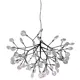Светильник подвесной Crystal Lux Evita black-transparent 63 лампы 27 м² цвет черный