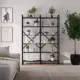 Стеллаж с полками Лофт A1 home 6 полок 134x180x34 см металл цвет дуб ниагара