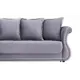 Диван Ramart design Дарем 80622844 233x95x103 см велюр цвет серый/серебристый