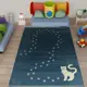 Ковер Agnella Soft Kotek Azure прямой 133x190 см полипропилен