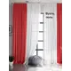 Тюль Helga Базовая коллекция HH208076 на шторной ленте 330x600 см цвет красный