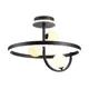Люстра на штанге светодиодная Ambrella light Fl66263 с пультом управления 12 м² нейтральный белый свет цвет черный