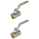 Кран шаровой прямой СТМ CWFFH012K02 DN15 PN40 1/2" ВР латунь ручка рычаг