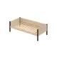 Кровать Solarius tahta-obiv-rs3-80-190ven Тахта односпальная Классика 90 x 63 x 200 см двп цвет бежевый/венге
