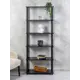 Стеллаж деревянный Gastrorag 75x183.6x30 см нагрузка до 10 кг лдсп цвет черный