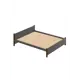 Кровать Solarius Двуспальная Классика мягкая 1365 150 x 63 x 210 см массив сосны цвет темно-серый/венге