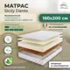 Матрас All'perrino Sicily Dante Sic25/160/200Dn 160x200x25 см беспружинный 2-спальный