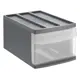 Корзина для хранения в ванной комнате Rotho Systemix 25.50x20.30x39.50 см цвет серый, серебристый