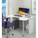 Компьютерный стол Мэрдэс Скл-игр120 бе 120x77x90 см ЛДСП цвет белый жемчуг