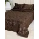 Покрывало с 2 наволочками Текстильная Компания Багира Luxury Брауни, 200x220 см