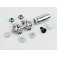 Монтажный комплект для радиатора Guardo Multiflex+ L 1/2"x3/4" латунь хром
