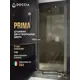 Душевая дверь Doccia GLASS990dv/BRMT/5CHMT 99см эффект стекла матовый распашной
