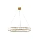 Светильник подвесной светодиодный Loft It Crystal ring 10135-800 gold 12.07 м² теплый белый (желтый) свет цвет золото