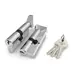 Цилиндровый механизм Fuaro 1000CMKnob80(35+10+35) CP хром 3Key с вертушкой