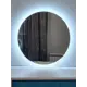Зеркало для ванной Alfa mirrors подогрев Svet-5AVzVd-Lite с подсветкой 50x50см включение на взмах