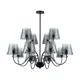 Люстра на штанге Lumion Smoky 6570/12c 12 ламп 15 м² цвет черный