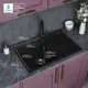 Мойка для кухни Polygran 891388 78x51 см глубина чаши 20 см искусственный камень цвет роза