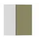 Модуль Столплит Регина квадро 60x72x60 см ЛДСП цвет белый/МДФ квадро хаки
