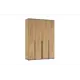 Шкаф Миф 160x223.60x51 см 4 створчатый ЛДСП цвет дуб крафт