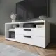 Тумба под телевизор Микон ТВМ-7Б 115x48x40.3 см ЛДСП цвет белый