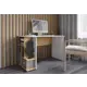 Компьютерный стол Микон СКМ-6К 120x75x60 см ЛДСП цвет белый/коричневый