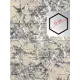 Коврик придверный Shahintex Digital Print (35) с тиснением соты Мрамор серо-бежевый S 120x200 см полиэстер