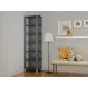 Стеллаж деревянный Мебельная компания е1 35x240x44 см нагрузка до 25 кг лдсп цвет серый диамант