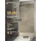 Душевая дверь Doccia GLASS705p/BRMT/2BR 70.5см эффект стекла матовый распашной