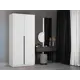 Шкаф распашной Мебельная компания е1 LCK_1000_B 101x220x52.5 см ЛДСП цвет белый снег