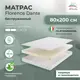 Матрас All'perrino Florence Dante Flor10/80/200Dn 80x200x10 см беспружинный 1-спальный