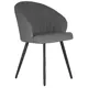 Кухонный стул Dobrin Naomi 56x56x56.5 см текстилен цвет серый