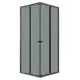 Душевой уголок Niagara Eco NG-1009-14QT квадрат 90x90см черный профиль эффект стекла тонированный