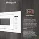 Встраиваемая микроволновая печь Weissgauff HMT-252 25 л 59.2x38.2x39 см цвет белый