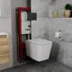Комплект BAUEDGE Q111300-BS0001-HQ5-Q00003 6 в 1: инсталляция PRO, унитаз безободковый Stil Hurricane-5, сиденье быстросъемное микролифт, кнопка Stil