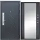 Входная дверь Diva STR МХ-26 205x86см правый цвет Д15 венге/гранит лава оникс с зеркалом
