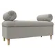 Пуф рогожка Лига Диванов 125840 122x47см, амур бежевый