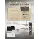Розетка двойная встраиваемая с рамкой Arte milano SET16-2-41-1x2.shampan с заземлением и крышкой цвет шампань